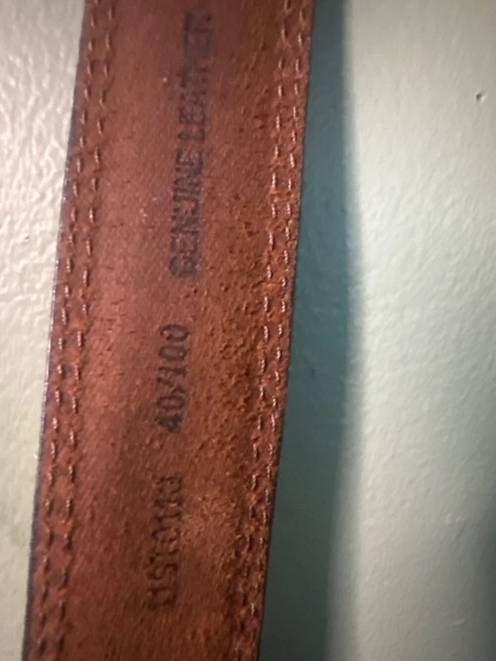 Vintage Genuine Leather Brown Belt Size 40 Classic Casual Unisex